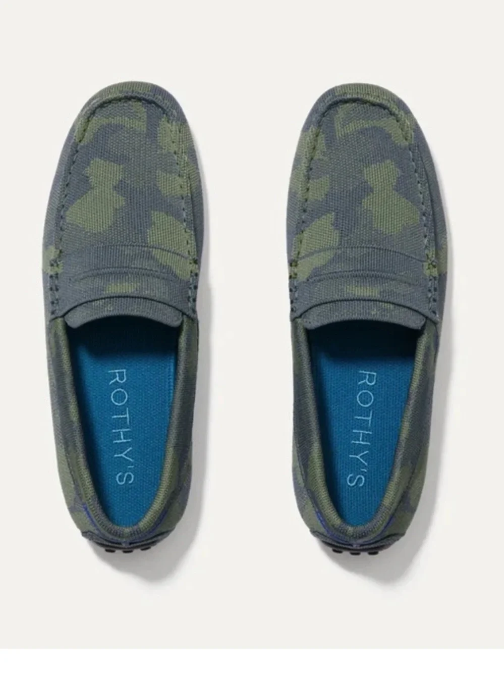 NWOT Rothy’s The Driving Loafer in Forest Camo size 8
